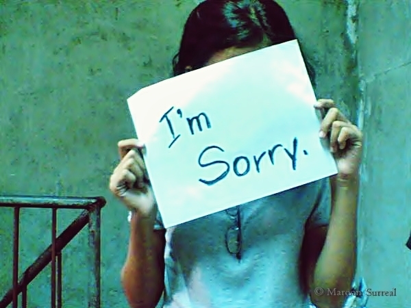 Inceteaza sa te tot scuzi pentru orice!