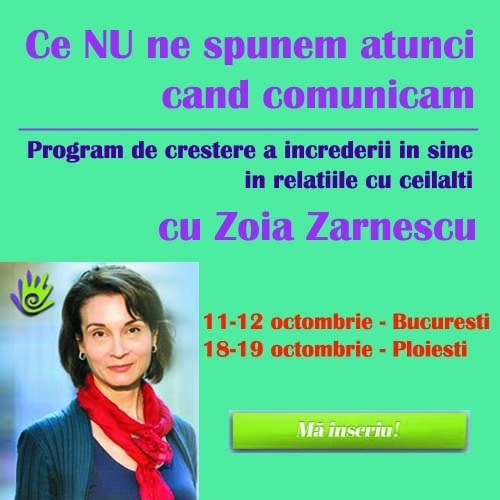 Programul "Ce nu ne spunem atunci cand comunicam"- in octombrie, la Bucuresti si la Ploiesti
